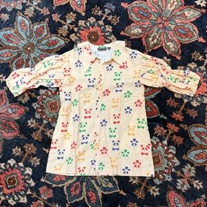 Mini Rodini Panda Print Shirt Dress size 128/134 (size 7-9 years)